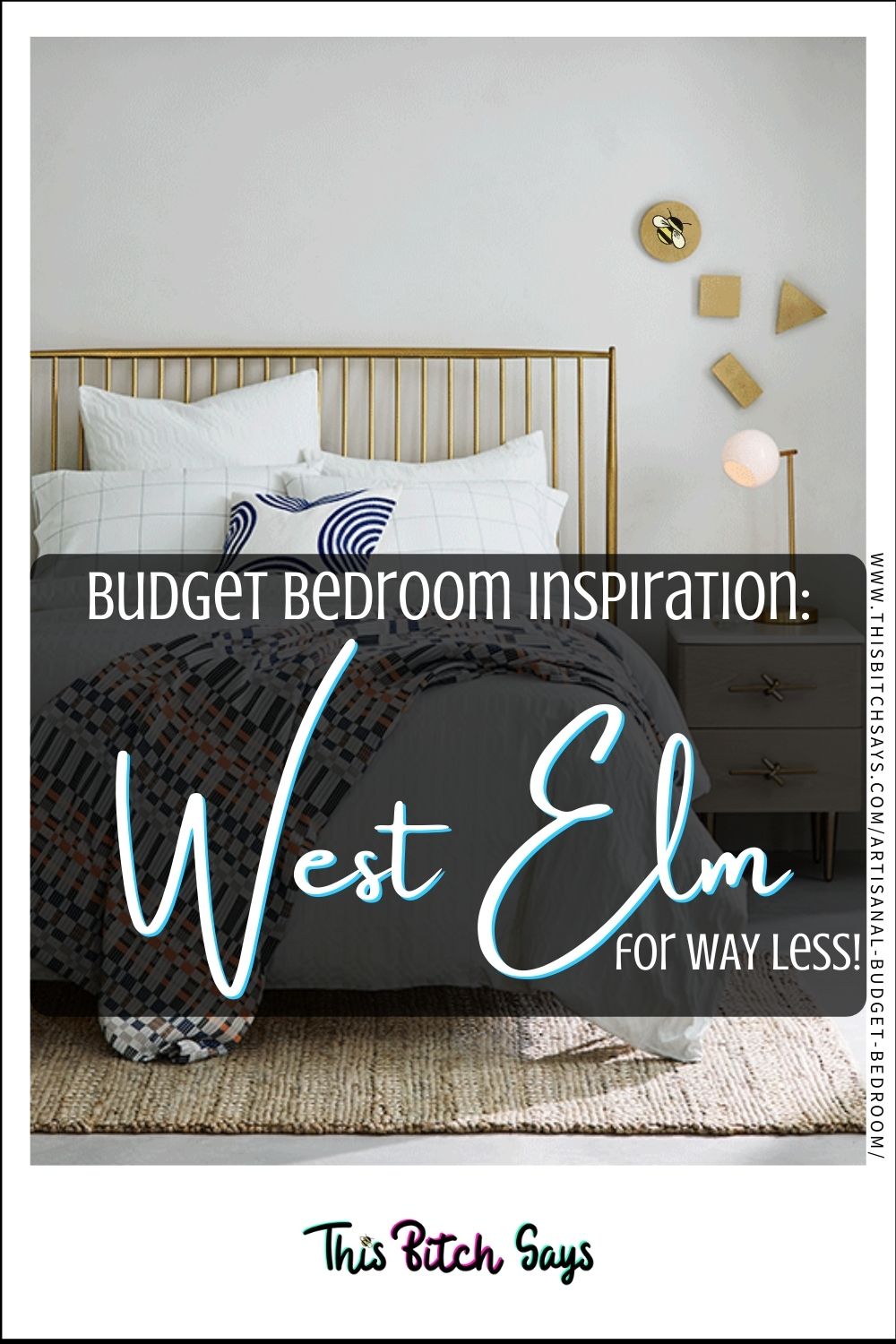 CLICK FOR: budget bedroom inspiration: WEST ELM for way less