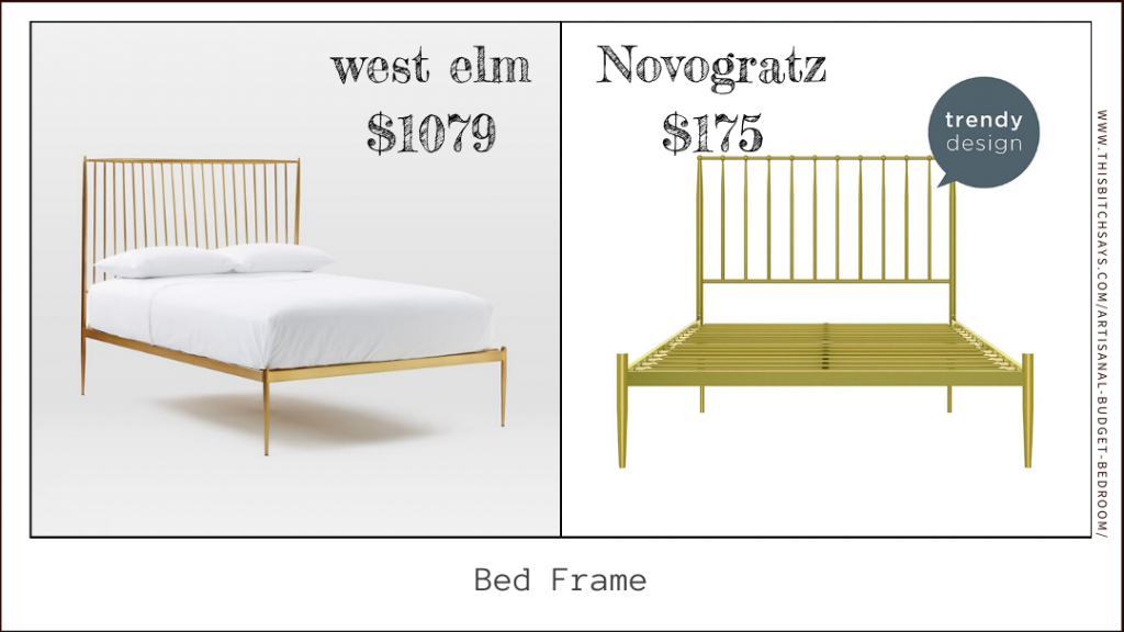 Bed Fram (west elm $1079 & budget $175)